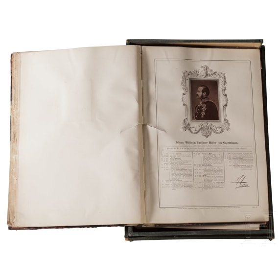 A portfolio with art prints "Glasenapp - The Generals of the German Army", circa 1874