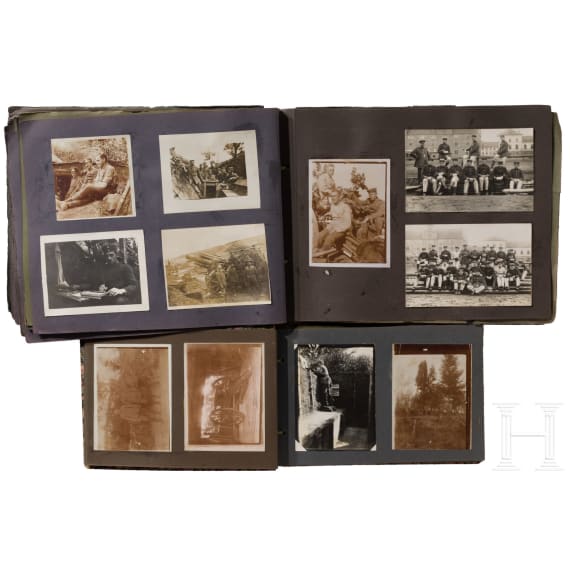 Zwei Fotoalben deutsche Artillerie im 1. Weltkrieg 1914-18