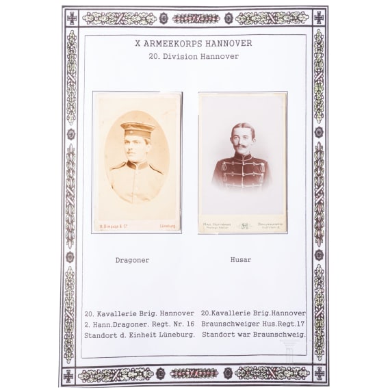 20 file folders of fotos, lithos and picture post cards of the Imperial German Army