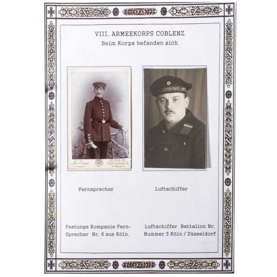 20 file folders of fotos, lithos and picture post cards of the Imperial German Army