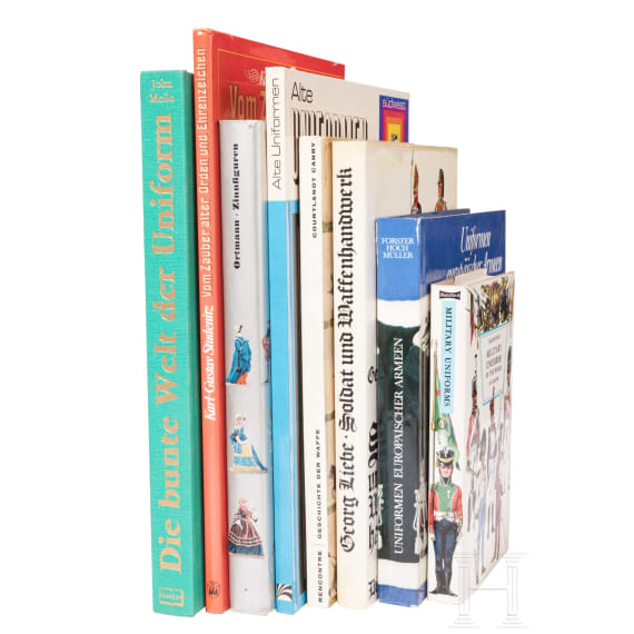 Eight German books mostly on the subject army and uniform