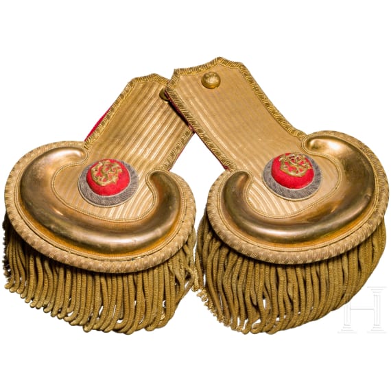 A pair of 19th century U.S. Army officer's epaulettes