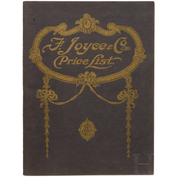 F. Joyce & Co., London "Amunition Price List", 1909/10