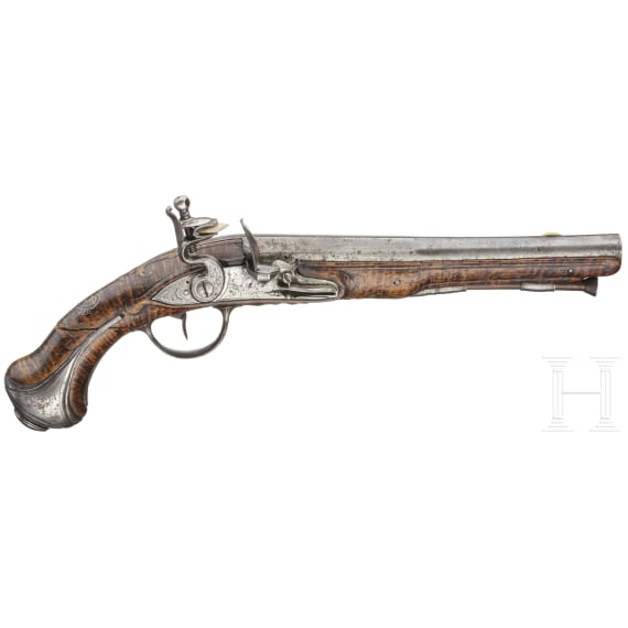 Steinschlosspistole, Allary, St. Etienne. Mitte 18. Jhd.