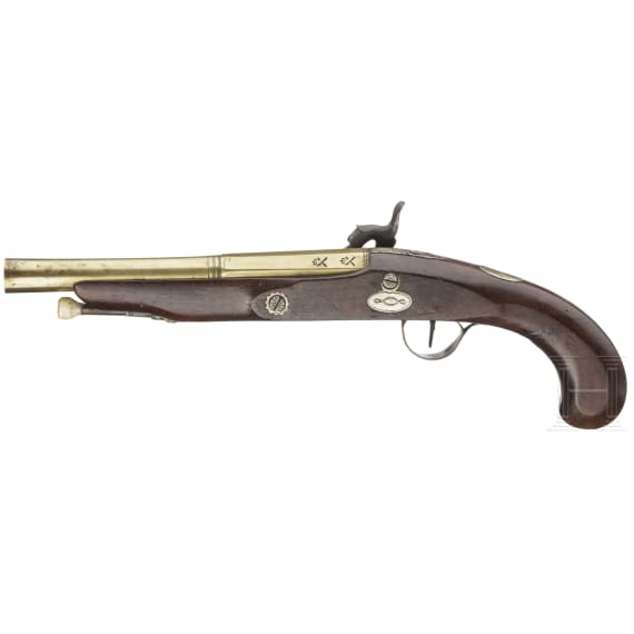 Perkussionspistole, Thomas in London, um 1800