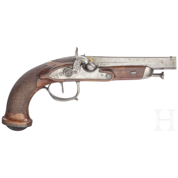 Perkussionspistole, Frankreich, um 1830