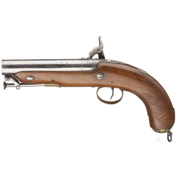 Perkussionspistole, England, um 1840
