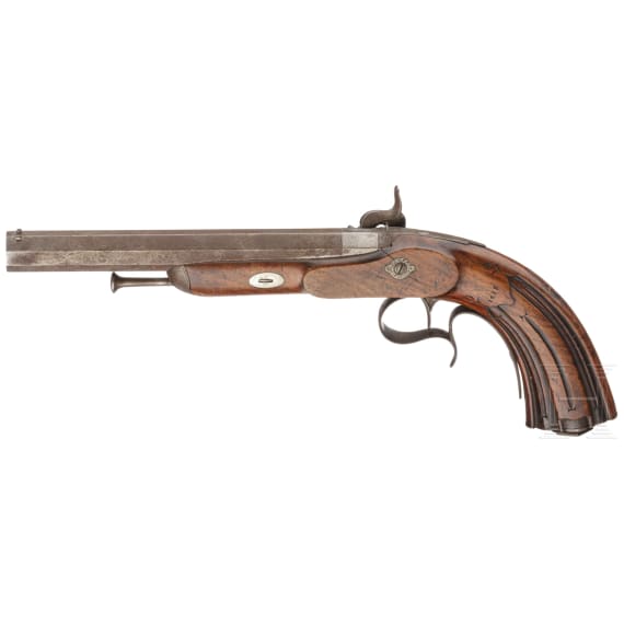 Perkussionspistole, Belgien, um 1840