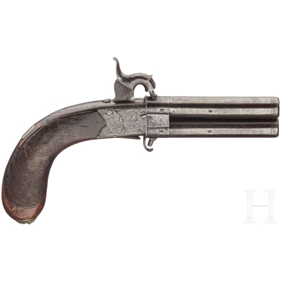 Perkussionswenderpistole, England, um 1850