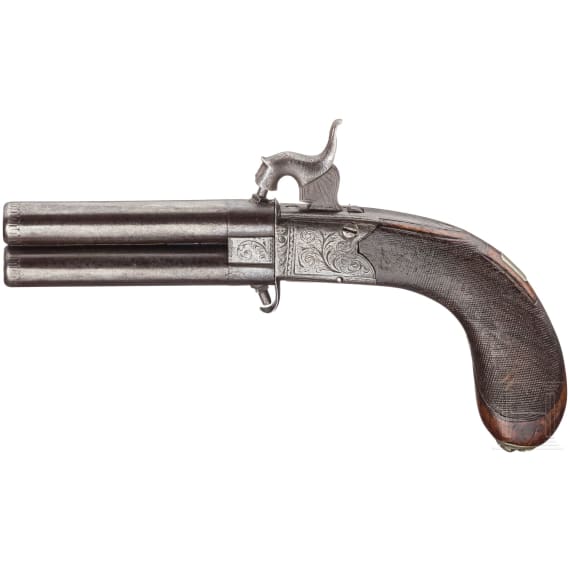 Perkussionswenderpistole, England, um 1850