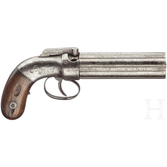 B&uuml;ndelrevolver Allen & Thurber, England, um 1850