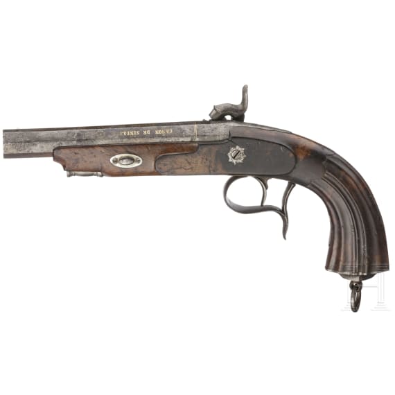 Perkussionspistole, Alberdi en Eibar, Spanien, datiert 1855
