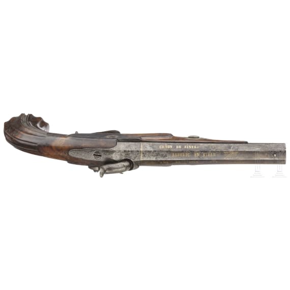 Perkussionspistole, Alberdi en Eibar, Spanien, datiert 1855