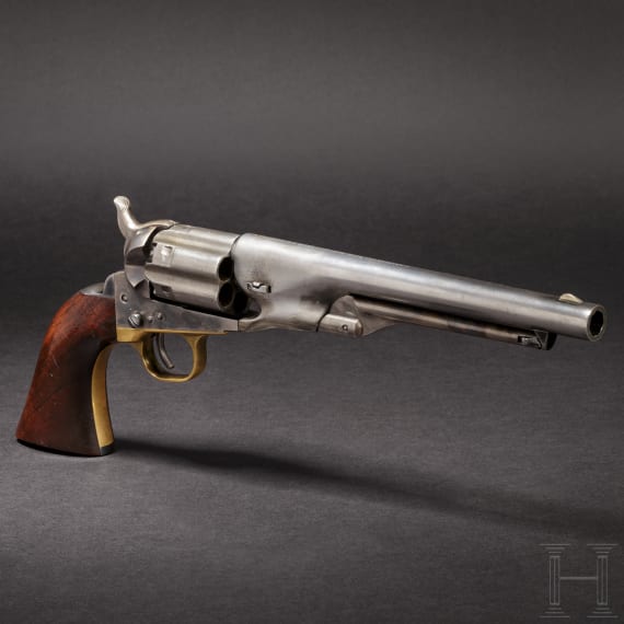 Nachfertigung eines Colt Model 1860 Army, vorbereitet f&uuml;r Anschlagschaft