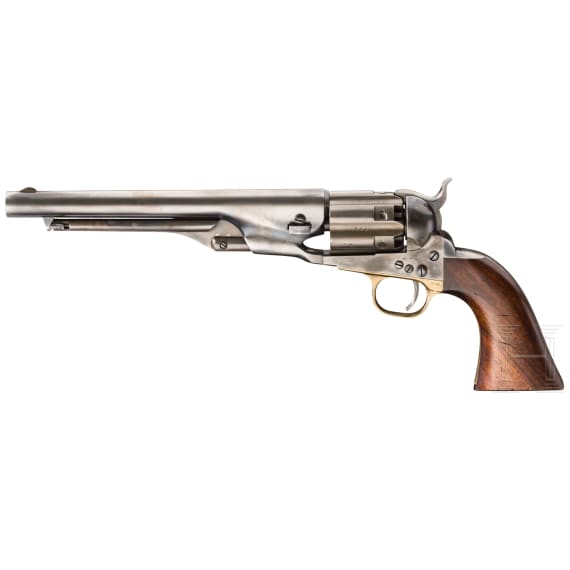 Nachfertigung eines Colt Model 1860 Army, vorbereitet f&uuml;r Anschlagschaft