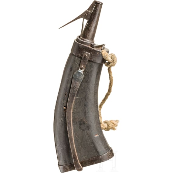Milit&auml;rische Pulverflasche, deutsch, um 1600