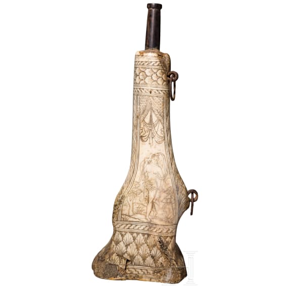 Pulverflasche, Italien, 19. Jhdt.