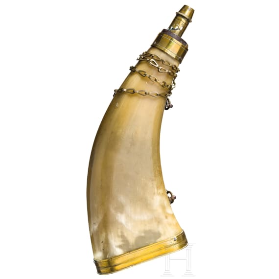 Pulverhorn, deutsch, 19. Jhdt.