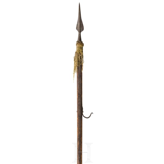 Kurzer Spie&szlig; mit Musketenauflage, deutsch, um 1600