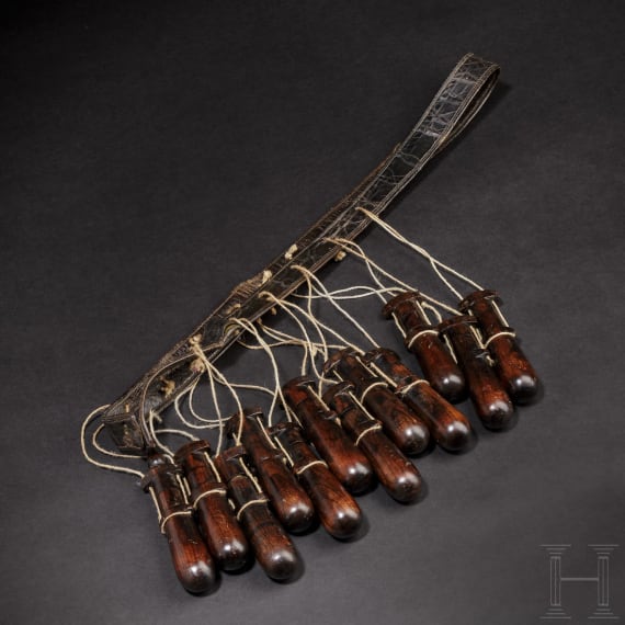 Musketier-Bandelier, deutsch, 1. H&auml;lfte 17. Jhdt.