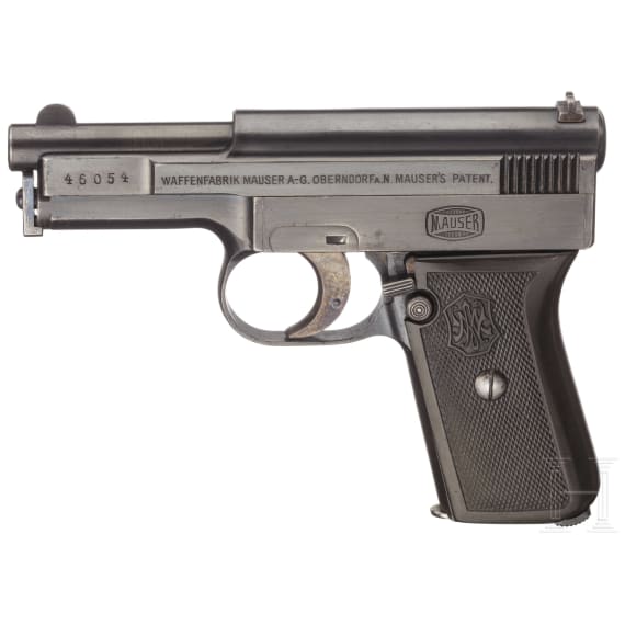 Mauser Mod. 1910 "Sidelatch", mit Tasche