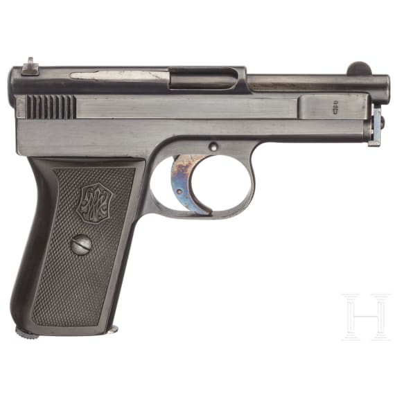 Mauser Mod. 1910 "Sidelatch", mit Tasche