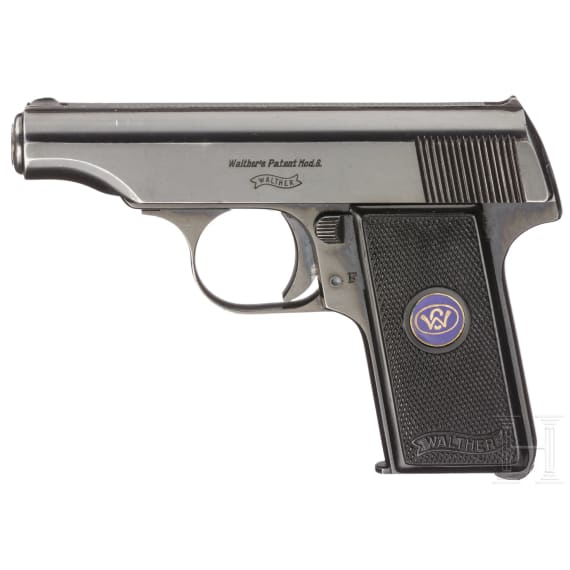 Walther Mod. 8, 3. Ausf&uuml;hrung, mit Tasche