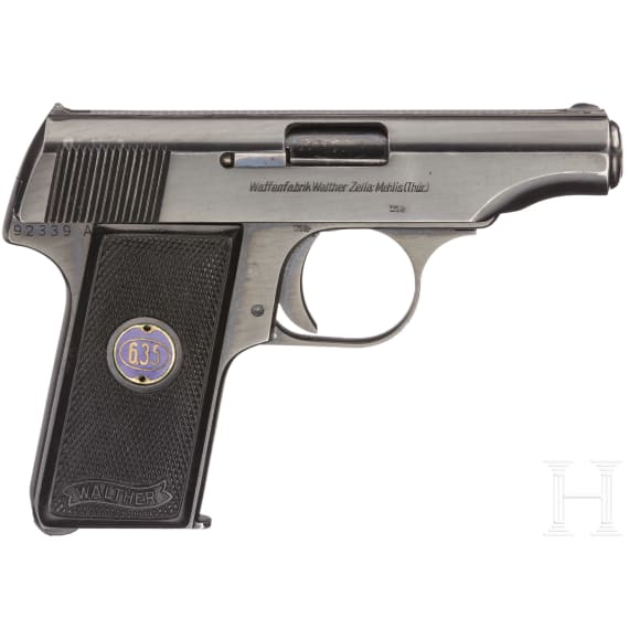 Walther Mod. 8, 3. Ausf&uuml;hrung, mit Tasche