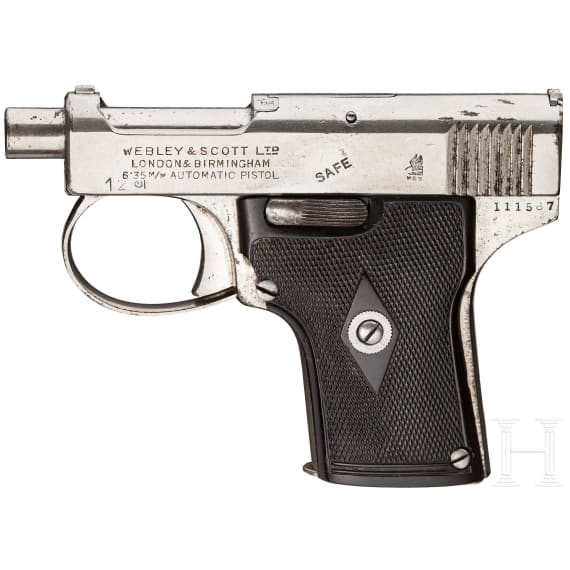 Webley & Scott Mod. 1912 Hammerless, vernickelt