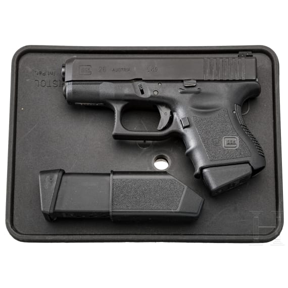 Glock Mod. 26, 4 mm M20 Umbau, in Box