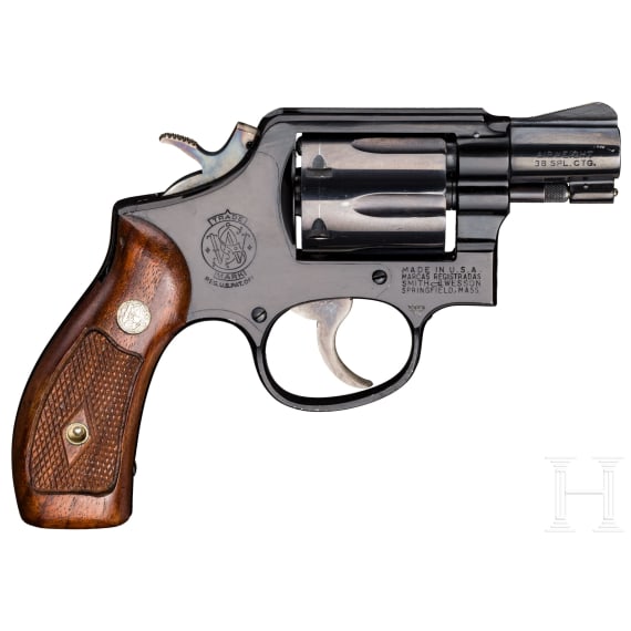 Smith & Wesson Mod. 12, "The .38 M & P Airweight", mit Tasche, Luftwaffe