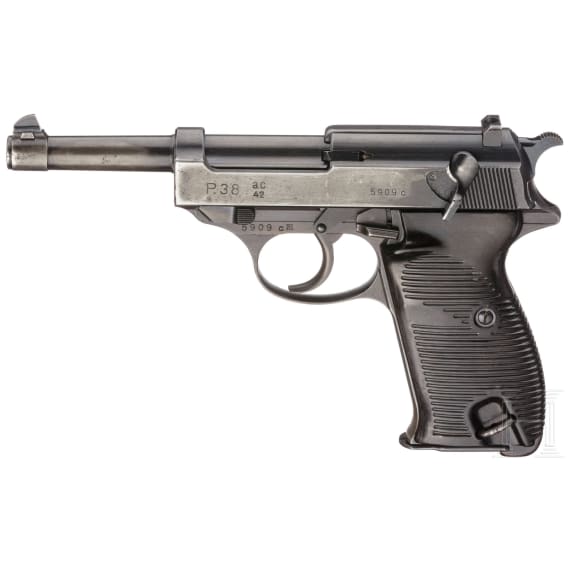 Walther P 38, Code "ac - 42", mit Koffertasche