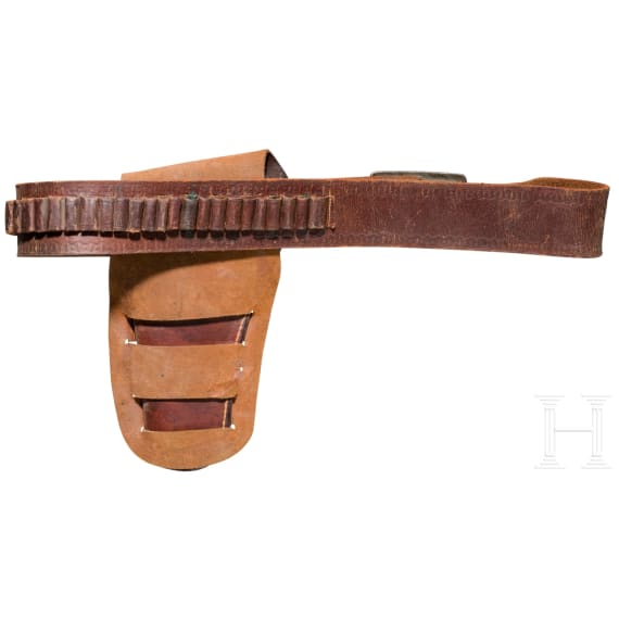 Revolverholster und Patronengurt, USA, um 1920