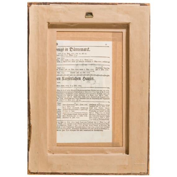 Vergoldete Grafik des kaiserlichen Doppeladlers, 19. Jhdt.