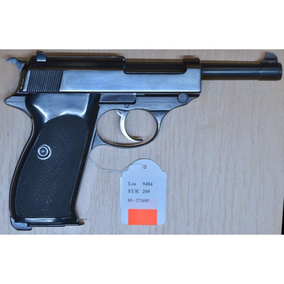 Walther P 38, polierte Ausf&uuml;hrung, Export, im nrngl. Karton