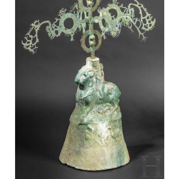 Äußerst seltener und früher Geldschüttelbaum, sogenannter Yao-quian-shu, China, östliche Han-Dynastie, 25 bis 220 n. Chr.