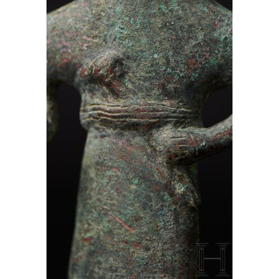 Elamitische Bronzestatuette eines Würdenträgers, Vorderasien, 3. Jtsd. v. Chr.