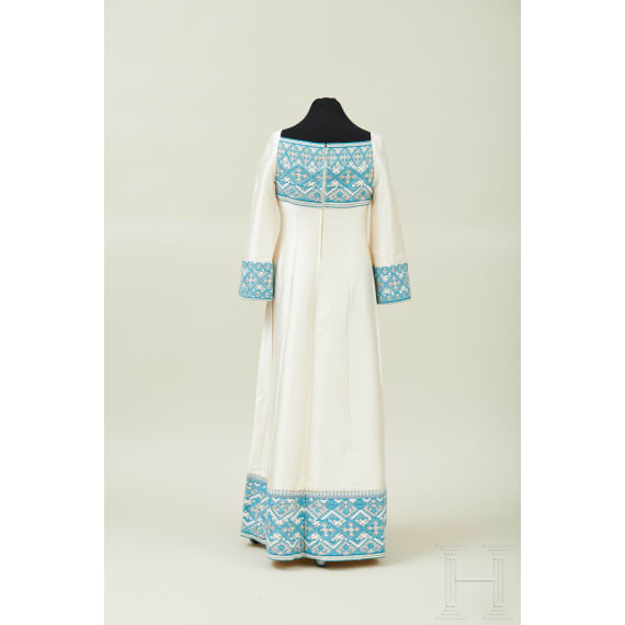 Farah Pahlavi (née Farah Diba), a gown worn by the Empress of Iran for state occasions, early 1970s
