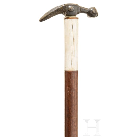 Kleiner Parade-Streithammer aus Bronze, Persien, 18. Jhdt.