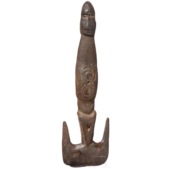 A Papua New Guinean (Sepik) hook for a food basket
