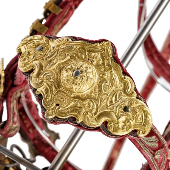 A magnificent princely bridle from the arsenal of Frederick Augustus I of Saxony, called "Augustus the Strong", circa 1700
