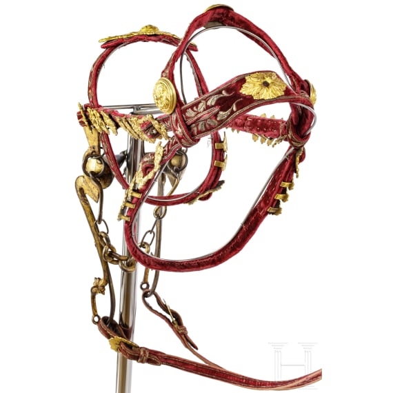 A magnificent princely bridle from the arsenal of Frederick Augustus I of Saxony, called "Augustus the Strong", circa 1700