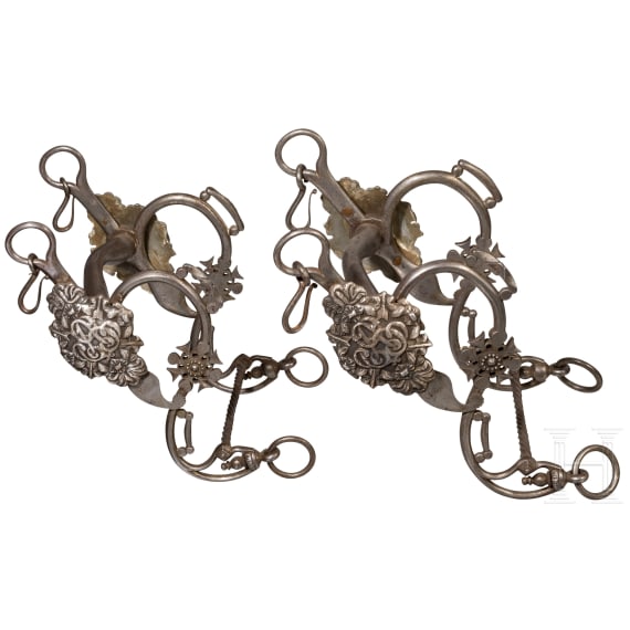 A pair of Milanese snaffles, early-19th century