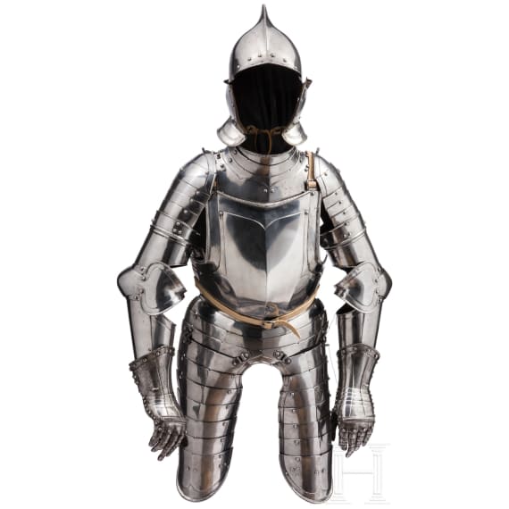 A German suit of three-quarters armour in quality befitting an officer, Nuremberg, circa 1560