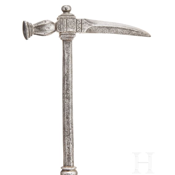 A German or Polish chiselled horseman's hammer, circa 1600