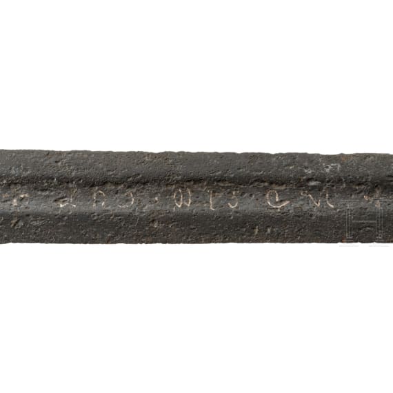 A German knightly sword with inscription, circa 1100
