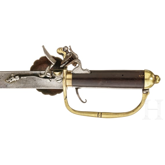 Jagdlicher Schießsäbel, London, um 1760