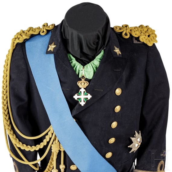 A parade uniform of Amero d'Aste (1853 - 1931), admiral of the Royal Italian navy "Regia Marina"