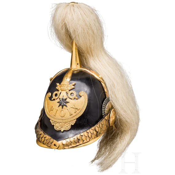 An officer's helmet of the "Guardia Civica Pontificia", 1846 - 1878