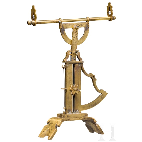A directional unit for cannons, signed and dated "R.M. Paris 1791"
